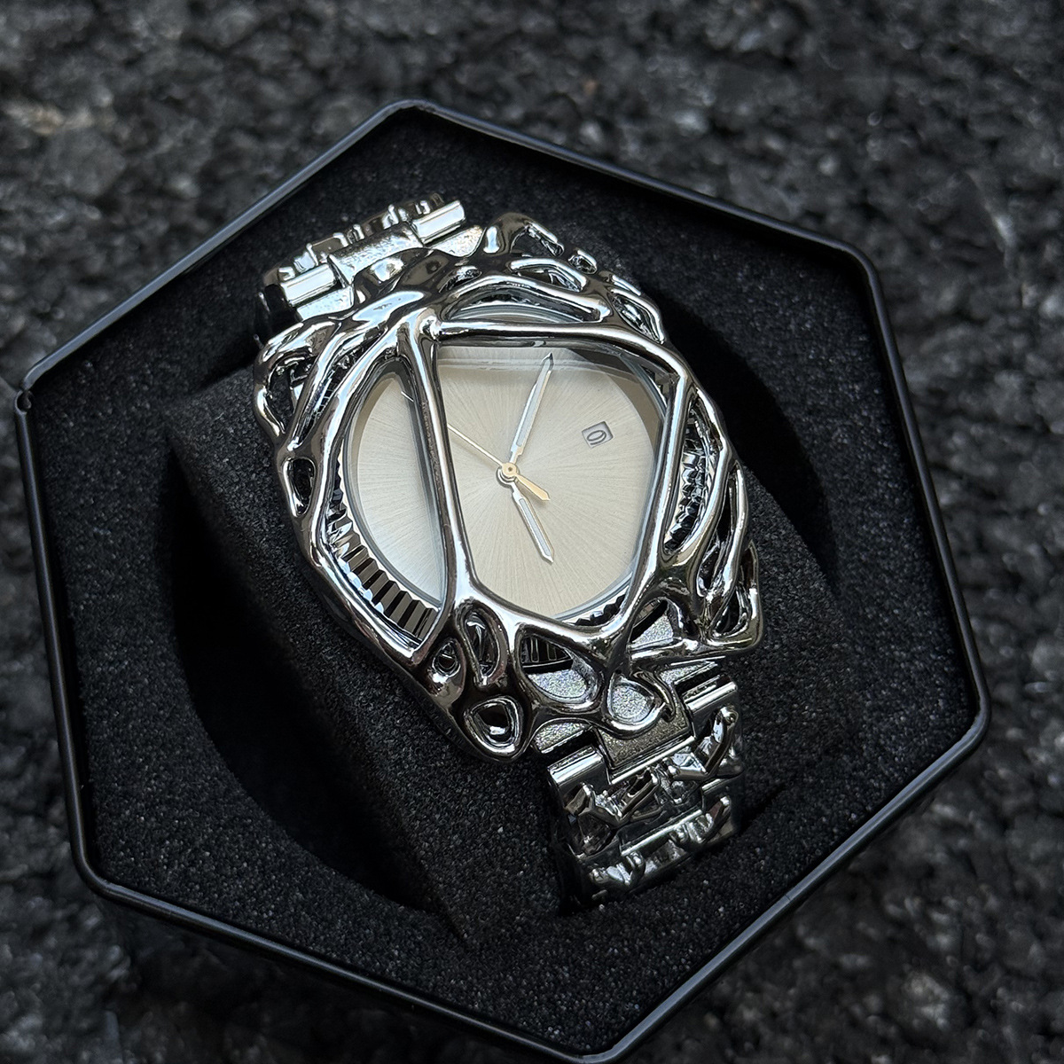 Men's Spider Web Alabaster Watch