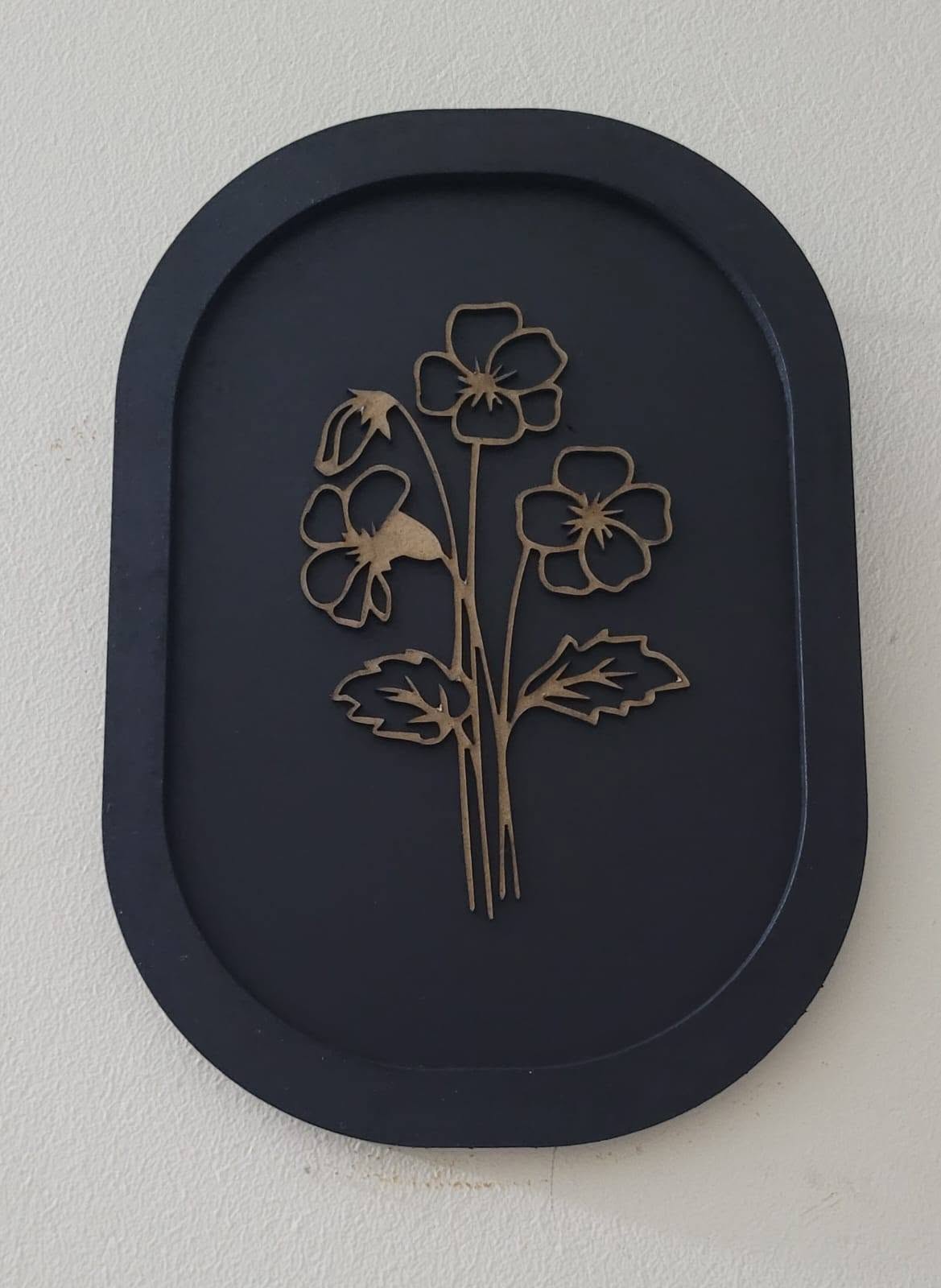 Exclusive Wooden Botanical Wall Frame Set (Set of 4)